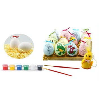 DIY Veľkonočné Plastové Vajíčko Šťastné Veľkonočné Dekorácie Painted Bird Holub Vajcia DIY Plavidlá Deti Darček Prospech Domova Veľkonočné Strany