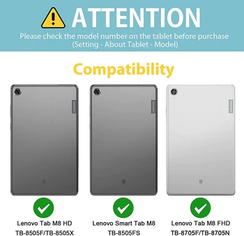 Prípad tabletu od spoločnosti Lenovo M8 FHD TB-8705F TB-8705N 8.0