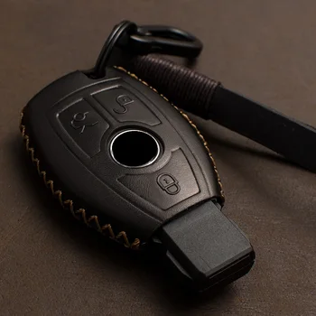 Originálne Kožené kľúča Vozidla Prípade Kľúčových Kryt Pre Mercedes benz B R G Triedy GLK GLA w204 W251 W463 W176 smart key