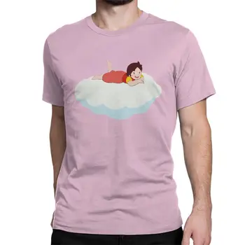 Pánske T-Shirts Heidi Na Cloud Dievča Z Álp Novinka Čistá Bavlna Tričká Krátky Rukáv Košele T O Krk Topy 4XL 5XL 6XL