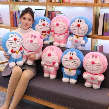 45/60 cm Hot Anime Stand by Mi Doraemon Plyšové Hračky Mäkké Roztomilé Mačky Bábiky Vysokej Kvality plyšáka Vankúš pre Deti, Dievčatá Dary
