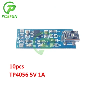 10pcs TYPU C, USB 5V 1A 18650 TP4056 TC4056A Lítiové Batérie, Nabíjačky Modul Plnenie Dosky MICRO USB, Mini USB s Ochranou