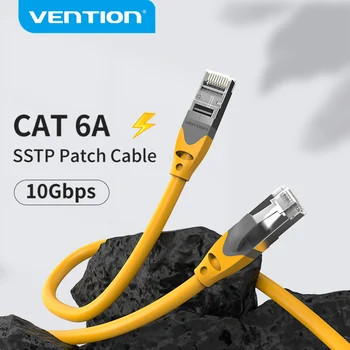Vencie Ethernetový Kábel CAT6A 10Gbps RJ 45 Kábel Siete Lan RJ45 Patch Kábel pre PS4 Notebook PC PS 4 Router CAT 6A Kábel Ethernet