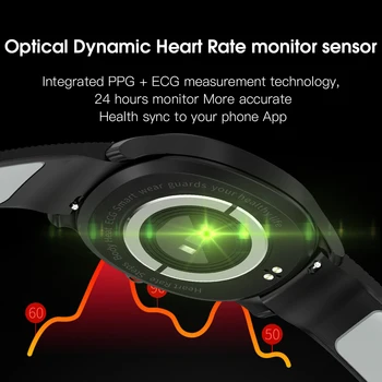 Teplomer Smart Hodinky Vodotesné IP68 Srdcového rytmu EKG Monitor Full Touch Smartwatch T01 Počasia, Zobrazenie Teploty Tela Band