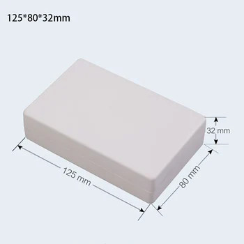 125*80*32mm Plastové Power Control Box Projektu Box Shell Nástroj Prípade Krytu Boxy Elektronický Spotrebný materiál(Skrutky)