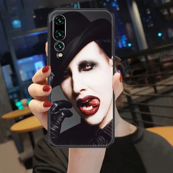Manson rockový spevák Marilyn Telefón puzdro Na Huawei Mate S P10 P20 P30 P40 10 20 Inteligentné Z Pro Lite 2019 black fashion späť umenie shell
