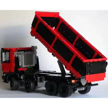 High-Tech série Inžinierstva TGS 8x4 Dump Truck MOC-19929 Vozidla Auto stavebné kamene, tehly HOBBY Hračky pre Deti Deti