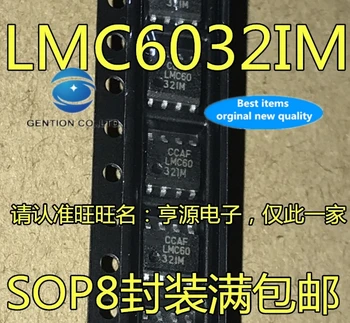 10pcs pôvodnej nové reálne skladom LMC6032 LMC6032IMX LMC6032IM SEKTOROVÉHO operačného zosilňovača IC - 8 2 ceste