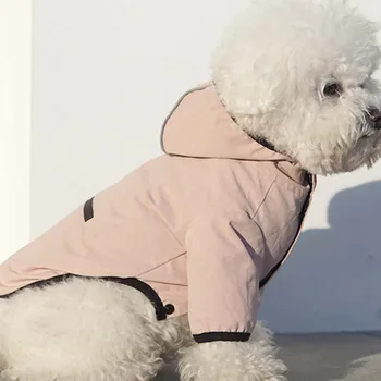 Pes Pršiplášť Pet Odnímateľná Nepremokavá pláštenka Psov Vode Odolné Oblečenie pre Psov Daždivý Deň Pet Kabát