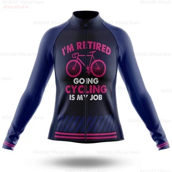 Dámske Cyklistické Oblečenie 2021 Dlhé Rukávy Cyklistika Dres Anti-UV Ženské Vonkajšie Horský Bicykel, jazda na Bicykli Cartoon Cyklistické Oblečenie