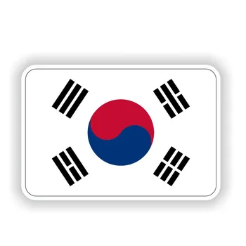 Kórejský vlajka auto odtlačkový okno nárazníka okno, notebook chladnička dekoratívny model telo PVC
