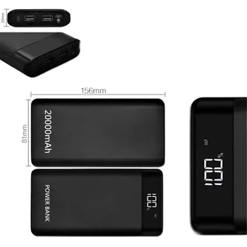 Univerzálny 5V 2A 3 Porty USB Power Bank Prípade Kit DIY 8X 18650 Batérie, Nabíjačky Box DIY Pre Mobilný Telefón Veľkoobchod