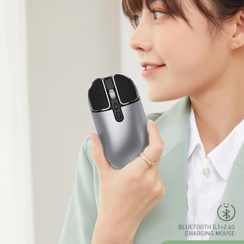 Bezdrôtová Myš Bluetooth-kompatibilné Dobíjacia Myš, 1600dpi Počítač Mause Podsvietený Ergonomic Gaming Mouse Na Notebook PC