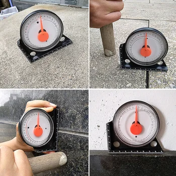 Merací Prístroj S Vysokou Presnosťou Multifunkčné Inclinometer Tilt Úrovni Pravítko Mini Magnetické Uhol Meter Ukazovateľ Uhlomeru
