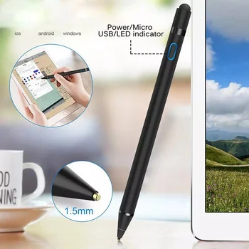 Aktívne Stylus Pen Kapacitný Dotykový Displej Pero Pre Samsung Xiao HUAWEI Lenovo Tablet iPad iphone iOS Android Ceruzka Na Kreslenie