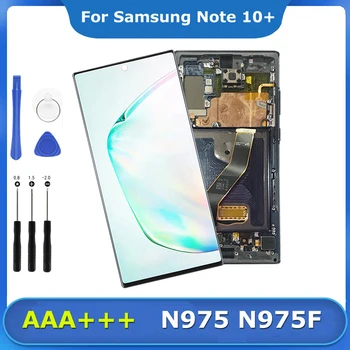 Super Amoled Displej LCD Dotykový Displej Digitalizátorom. pre Samsung Galaxy Note 10 Plus N975 N975F N975W Obrazovke Náhradné