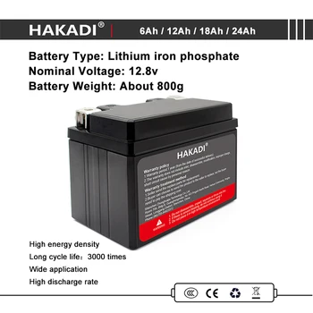 Lifepo4 Nabíjateľná Batéria 12V 6Ah 12Ah 18Ah 24Ah S Stavať v BMS Pre Vonkajšie Napájanie domácich Spotrebičov Solárneho Systému