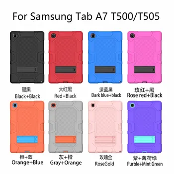 Prípad tabletu Samsung Galaxy Tab A7 10.4 2020-T500 T505 SM-T500 SM-T505 T507 Hybrid Brnenie Ťažkých Shockproof PC Stojan, Kryt