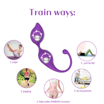 Lekársky Silikónový Vibrátor Kegel Lopty Cvičenie Sprísnenie Zariadenie Gule sexuálne hračky Pre Ženy vaginálne guľôčky Magic kegel cvičenia