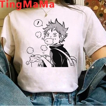 Oya Oya Oya Haikyuu T Shirt Mužov Kawai Japonské Anime T-shirt Funny Volejbal Karikatúra Grafiku Tees Harajuku Unisex Tričko Muž