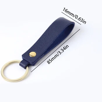 8 Farieb PU Kožené Keychain Bežné Kožený Remienok ozdobná šnúrka na uniforme prívesok na Pás Peňaženky KeyChains Auto Keyring Keyholder Šperky Darček