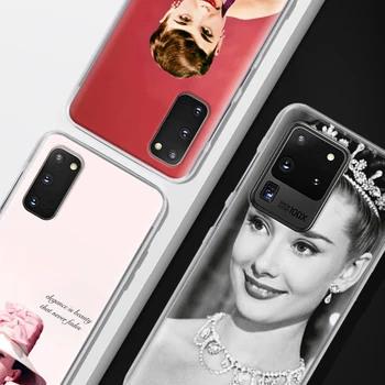 Audrey Hepburn Telefón puzdro Pre Samsung Galaxy S21 S20 FE 5G S20 Ultra S10e s rezacím zariadením S10 S9 S8 Plus S7 Pevný Zadný Kryt Coque Funda