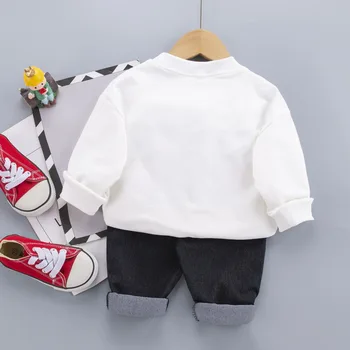 0-5 rokov Jar Chlapec Oblečenie set sa 2021 Nové Ležérne Módne Cartoon Aktívne T-tričko+ Nohavice Dieťa, Deti, Dieťa, Batoľa Chlapec Oblečenie