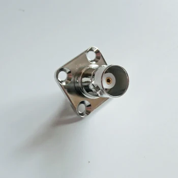 Konektor BNC Female konektor 4-jamkové 18,5 mm príruba spájky panel mount rovné