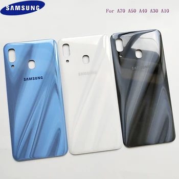 SAMSUNG Galaxy A70 A40 A50 A30 A10 A505 A505F Plastové Späť Batérie Bývanie Opravy Krytu Zadné Dvere Prípade Výmeny S Samolepky
