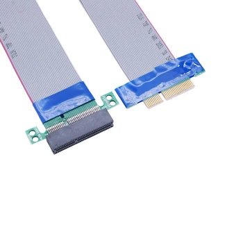 PCI-E x4, flexibilný kábel riadiaca karta vhodná pre 1U 2U PCIe 4x predlžovací kábel PCIe kábel 4X kábel