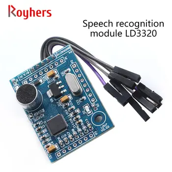 LD3320 rozpoznávanie hlasu modul 51 jedného čipu mikropočítačový IO hlasového modulu non-špecifické ľudské rozpoznávanie hlasu 1Pcs