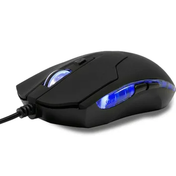 Svetelný Hernej Myši 6-Tlačidlo Abs USB Rozhranie Matný (Non-Sklzu Materiálu Podporuje Dpi Nastavenie Herné Drôtová Myš