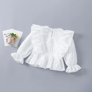 2-7 Rokov Vysokej Kvality Jar Dievča Oblečenie Set Sa 2021 Nové Módne Kvetinový Pevné Tričko + Pearl Džínsy Dieťa Deti, Dievčatá Oblečenie