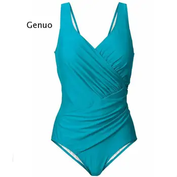 Plavky dámske 2021 Hot Predaj Veľký Veľkosť Sexy Konzervatívny Plavky jednodielne Plavky Polka Dot Plavky s uväzovaním za Retro Plavky