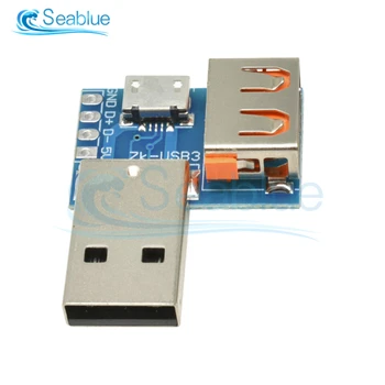 3 v 1 USB Prevodník USB Mužov a Žien na Micro USB 2.54 mm 4P Terminal Adapter Modul Napätie Dátum Converter Konektor Rada