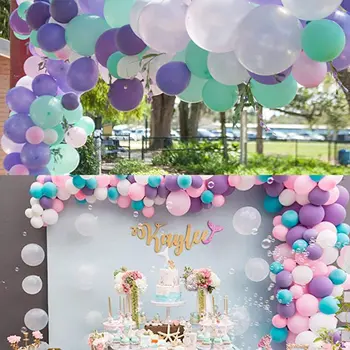 168Pcs/Set Jednorožec Balóny Arch Garland Macaron Biele, Ružové a Fialové Balón pre Svadobné Baby Sprcha Dievčatá Narodeninovej Party Decor