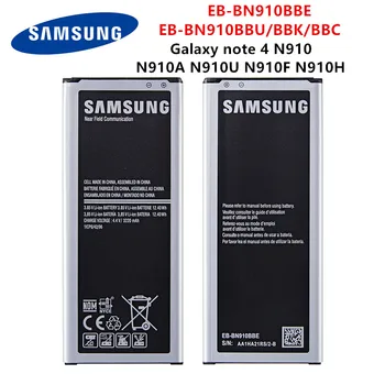SAMSUNG Pôvodnej EB-BN910BBE EB-BN910BBK EB-BN910BBC EB-BN910BBU 3220mAh batérie Pre Samsung Galaxy Note 4 N910 N910A/V/P Č NFC