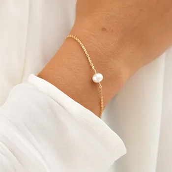 2020 nové sladkovodné perly náramok bohémsky štýl, módne dámy jednoduché šperky factory veľkoobchod