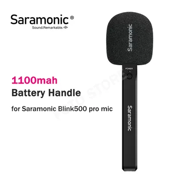 Saramonic Blink500 Pro HM Moc Rukoväte Nabíjateľná Batéria Rukoväť pre Blikať 500 Pro B1 B2 TX, Bezdrôtová Lavalier Mikrofón