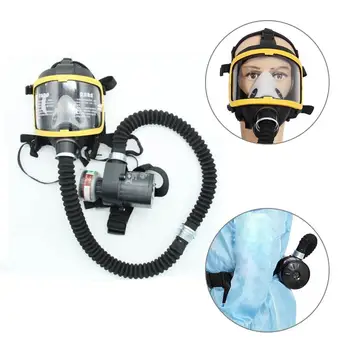 Bezpečnosť na pracovisku Supplie respirátor Ochranné Elektrické Konštantný Prietok privádzaného Vzduchu Fed Respirátor Systém Full Face Plynová Maska