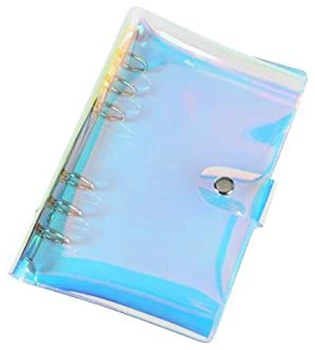 A5 A6 A7 Rainbow Mäkké PVC Notebook Kryt Prípade Loose Leaf Binder Kolo Krúžok Chránič(Vnútorné Papier Nie je Súčasťou balenia)