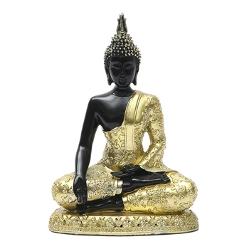 Sochu Budhu V Thajsku Socha Budhu Pozlátené Živice Ručne Vyrobené Budhizmus Hinduistickej Fengshui Figúrka Meditácie Domova