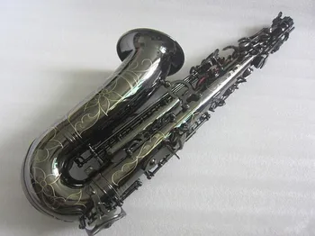 Nové Vysoko kvalitné Suzuki Black Nikel Alto saxofón profesionálne Hudobné Nástroje, saxofón Tón E Time S Náustok Zadarmo