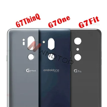 Originál Sklo Pre LG G7 ThinQ Kryt Batérie Dvere G710 Zadné Bývanie Späť Prípade Lepiacou Náhradný Diel Pre G7 Jeden G7 Fit