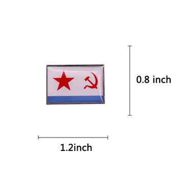 CCCP Námorníctva Navy Vlajka Odznak REPUBLÍK ruskej Armády Vojenské Brošňa Klopě Pin