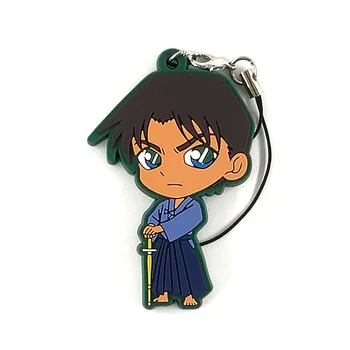 3ks/veľa Detective Conan Anime keychain Jimmy Kudo Kaltou Kiddo Hattori Kazuha Bežal Mouri Gumy popruh/mobilný telefón charms D451