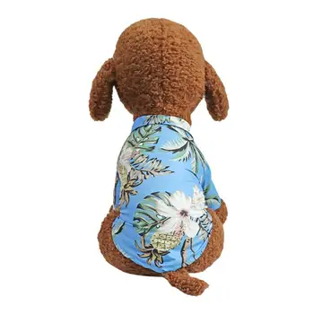 XS-2XL Lete Šifón Pet Havajské Košele Malý Pes Mačka Lete Vesta T-shirt Jar Teddy Beaume Pet Oblečenie Kostým Dodávky