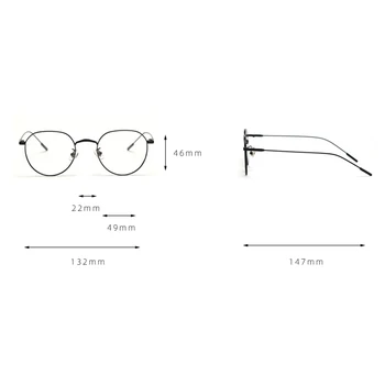 Peekaboo zlaté kovové okuliare pre ženy optické kórejský štýl, vysokú kvalitu male retro okuliare pre mužov jasný objektív narodeninám