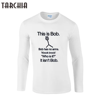 TARCHIA 2021 Nový Toto Je Bob Funny Green Chlapec Mužov Dlhý Rukáv Mužské Tričko Tričko pánske T-Shirt Bavlna Plus Veľkosť Homme