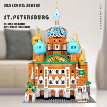 Yeshin 20003 Architektúry ST.Petersburg Hrad Model Stavebné Bloky, Montáž Tehly Deti Vianočné Darčeky Vzdelávacie Hračky